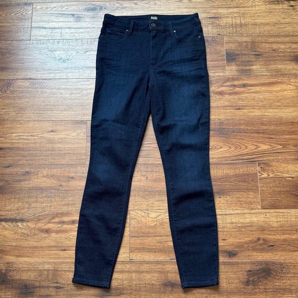 PAIGE Women’s Hoxton Ultra Skinny Ankle Dark Wash Jeans Size 27